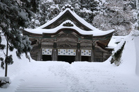 雪景色の大神山神社奥宮