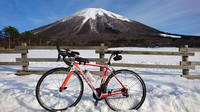 山と雪と自転車