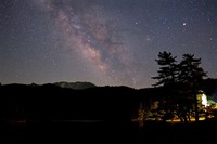 星取県の初夏。星空の大山。