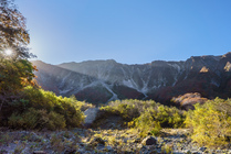 大山越しの御来光