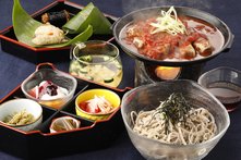 老舗旅館の鉄焼御膳（大山開山1300年祭バージョン）