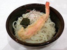 アカモクと蟹の割子うどん