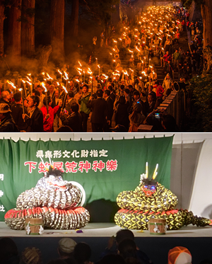 伯耆国「大山開山1300年祭」たいまつ行列