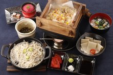 たたら鉄冷やし蕎麦御膳（大山開山1300年祭バージョン）