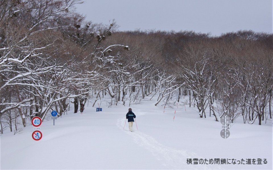 ２）積雪のため閉鎖になった道を登る.png
